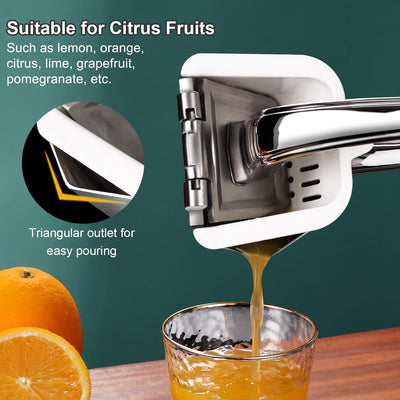 Efficient Stainless Steel Manual Juicer Set: SUCCFLY Premium